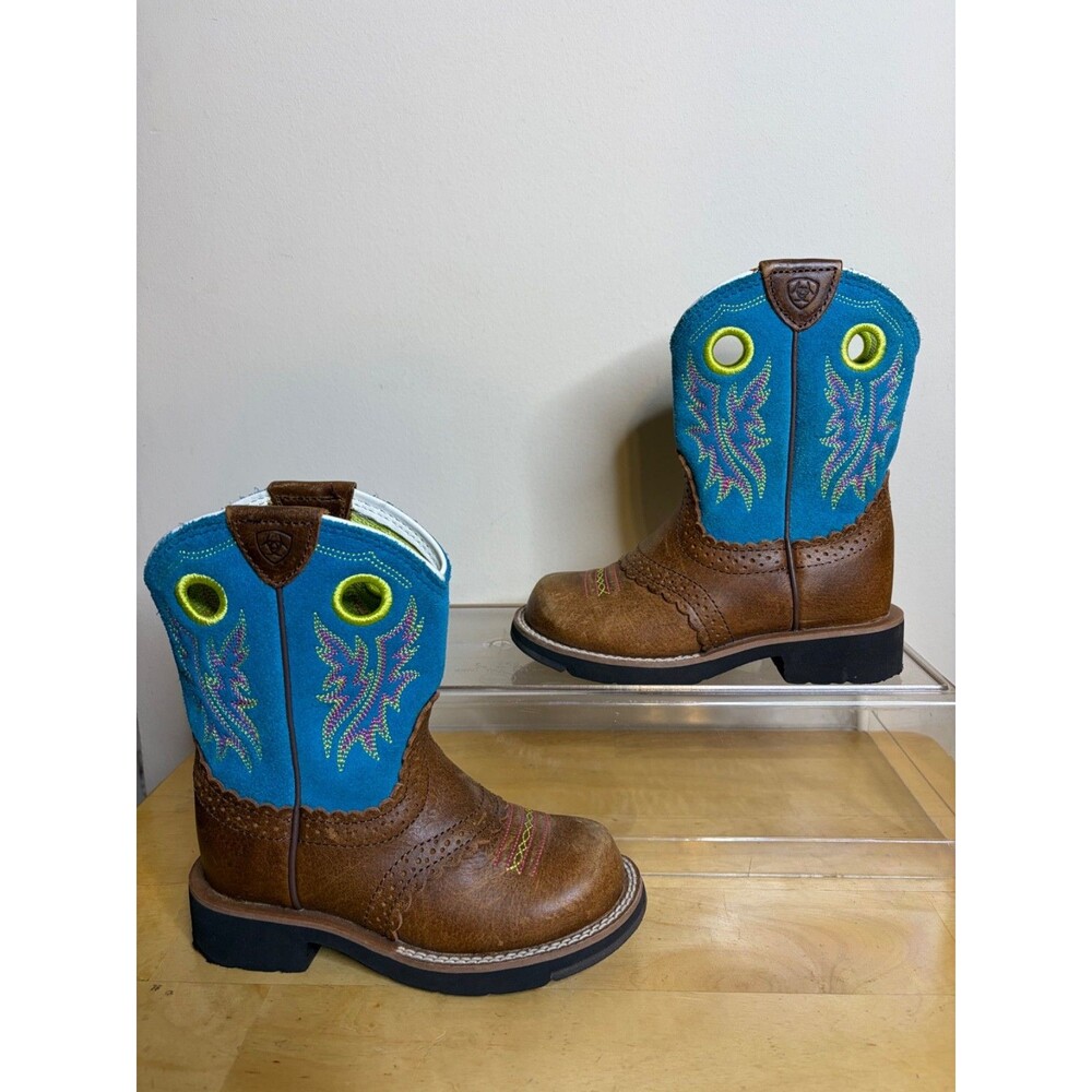 Ariat Fatbaby Kids Girls Western Boots Size 10